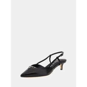 Guess Jesson Pump Women's US 9 Black Pointed Toe Kitten Heel Slingback ZPO3940